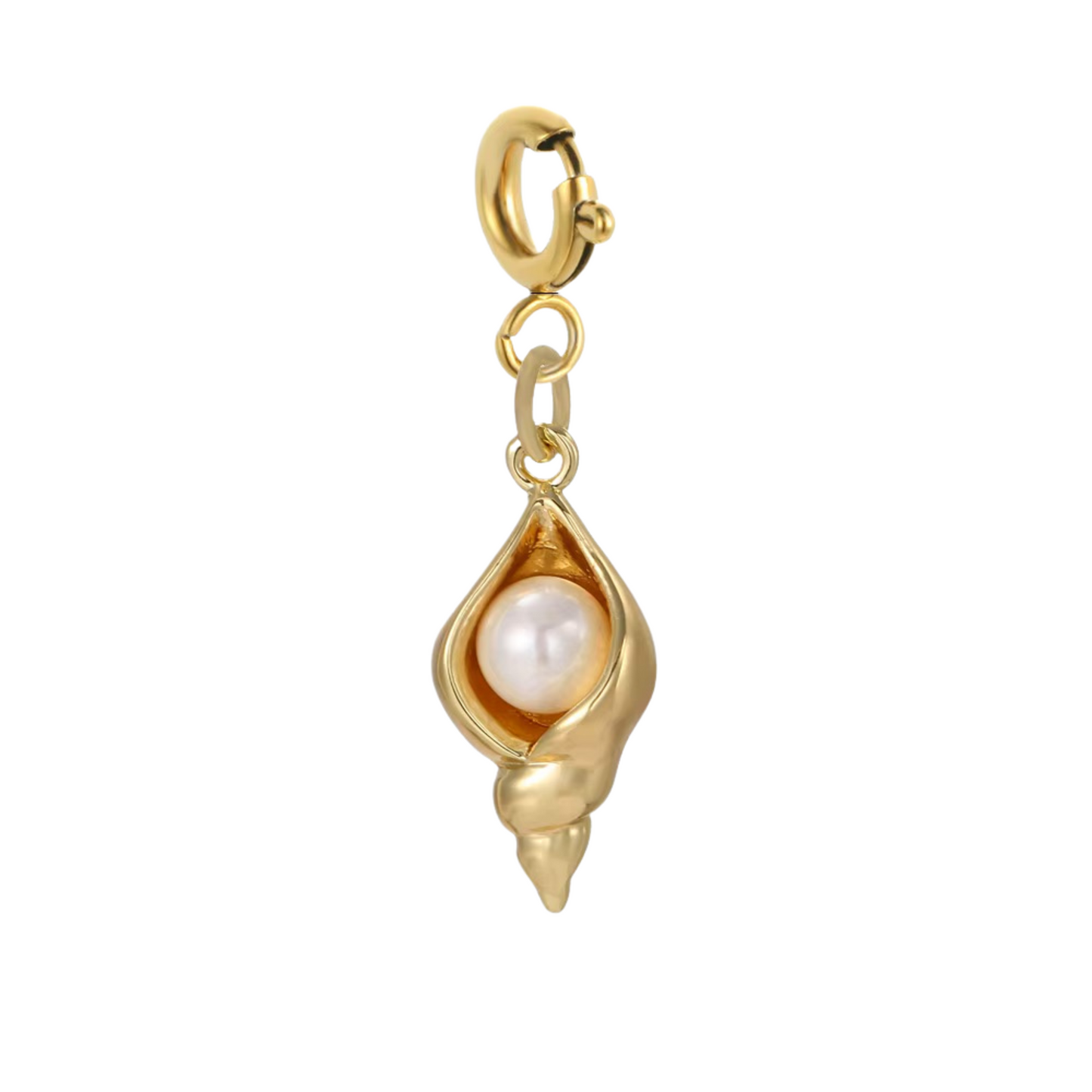 Pearl Conch Shell Bikini Charm